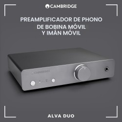 Cambridge Audio Alva Duo — previo de fono MM/MC, vista del panel trasero