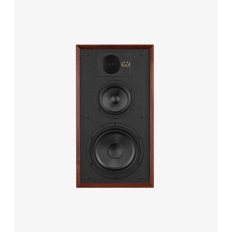 . Wharfedale Linton Caoba — vista frontal con drivers