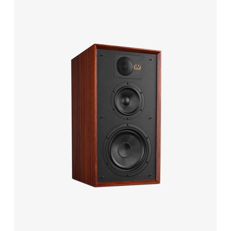 Wharfedale Linton Caoba — vista tres cuartos