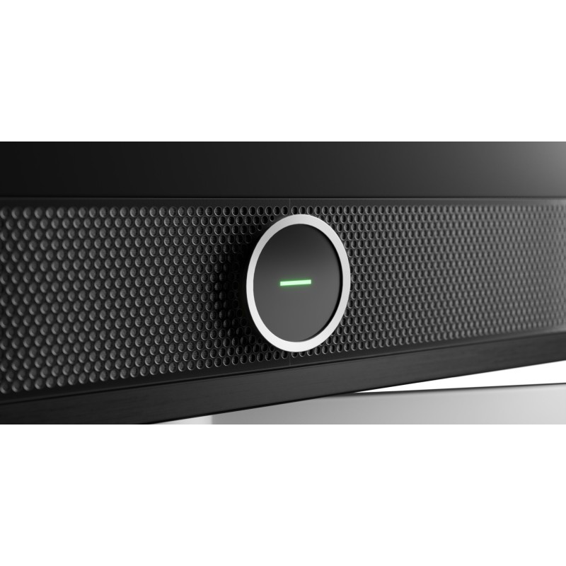TV Loewe stellar VIDAA 65 — acabado aluminio negro con trasera lava.