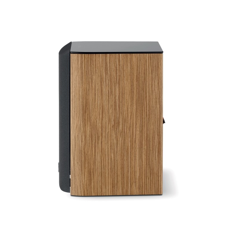Focal Aria Evo X N1 Prime Walnut — perfil lateral del recinto de 39 cm de altura