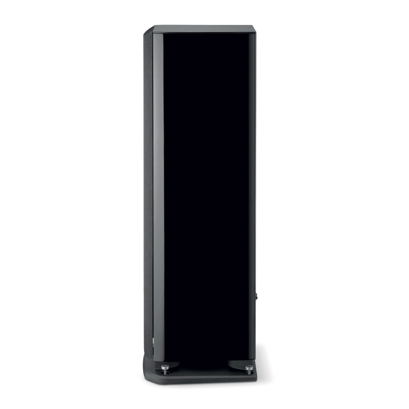 Focal Aria Evo X N3 black high gloss- perfil lateral de 1.150 mm sobre base de aluminio