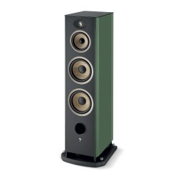 Focal Aria Evo X N4 Moss Green high gloss-vista sin rejilla frontal lateral