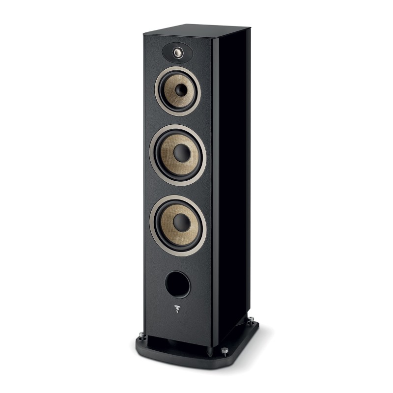 Focal Aria Evo X N4 Black high gloss-vista sin rejilla frontal lateral
