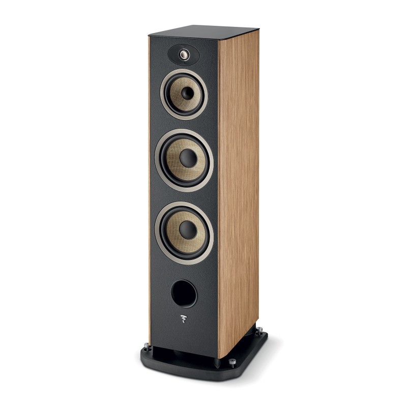 Focal Aria Evo X N4 prime walnut-vista sin rejilla frontal lateral