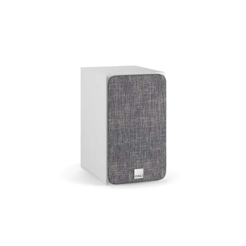 Dali Oberon 1 Blanco — vista frontal lateral con rejilla