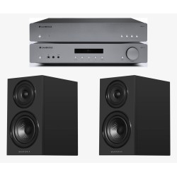 Cambridge Audio AXA35 + Cambridge Audio AXN10 + Wharfedale Diamond 12.1i All black vista frontal
