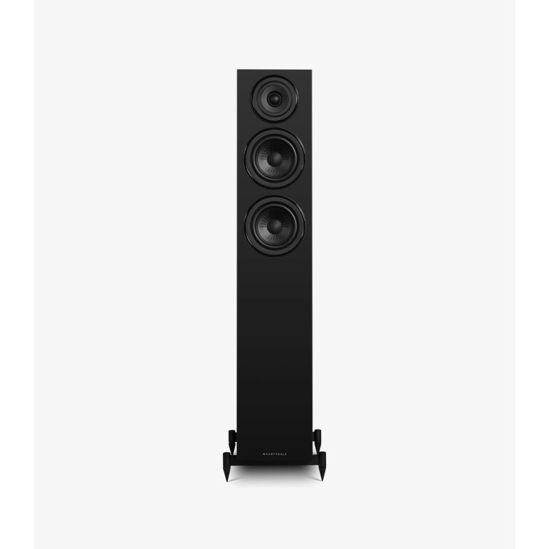 Wharfedale Diamond 12.3i all black vista frontal sin rejilla