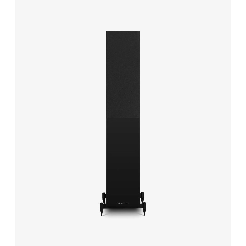 Wharfedale Diamond 12.3i all black vista frontal con rejilla