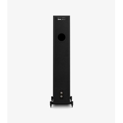 Wharfedale Diamond 12.3i all black vista trasera con conexiones