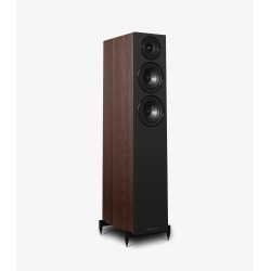 Wharfedale Diamond 12.3i Classic Walnut vista fronto lateral sin rejillas