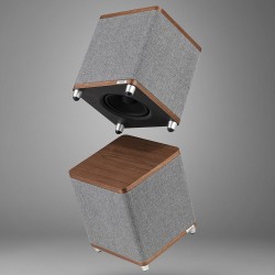 pareja de Ruark Audio RS1 Subwoofer Activo walnut