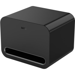 WiiM Sub Pro Subwoofer Activo negro — vista frontal lateral