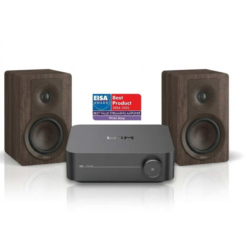 DALI Kupid dark walnut + WiiM Amp