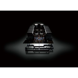 Yamaha A-S301 vista de componentes internos sin la carcasa y disipadores de calor