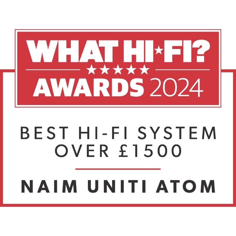 Naim Uniti Atom | Sistema Todo en Uno con Streaming logo de premio Whathifi 2024