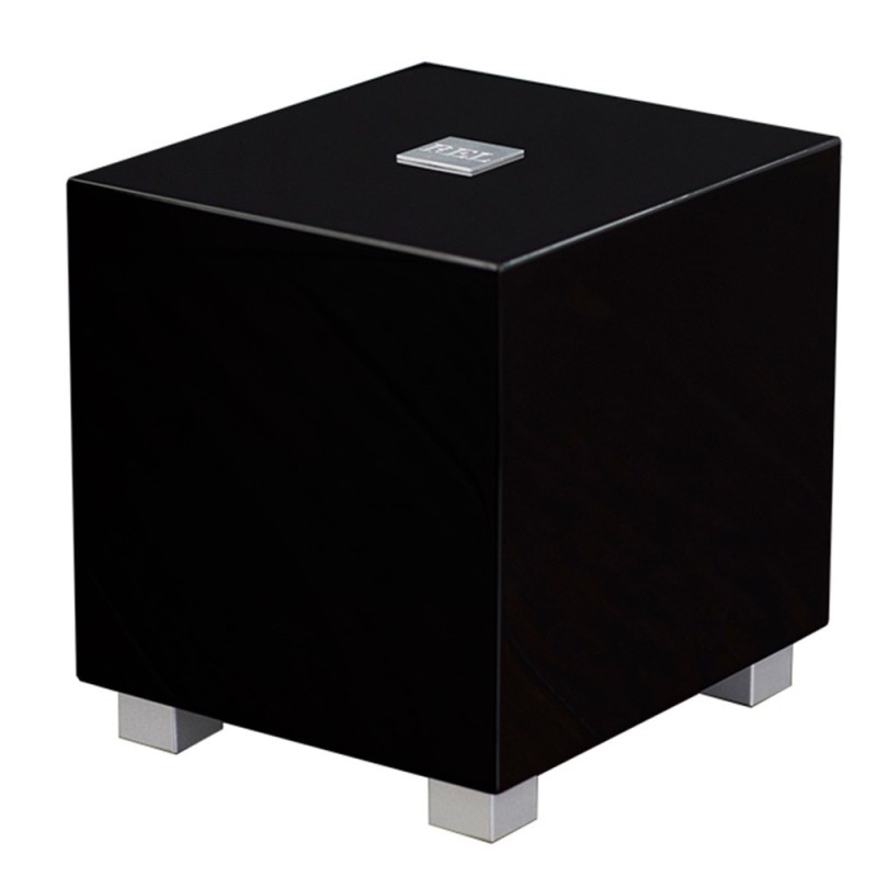 REL Tzero MKIII negro | Subwoofer Compacto vista latero superior
