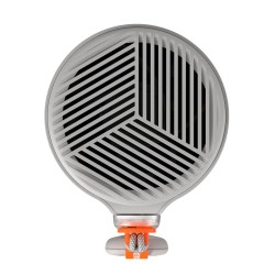XGIMI MoGo 4 Laser | Proyector Portátil Triple Láser vista rejilla ventilación superior con mando a distancia auxiliar colgando