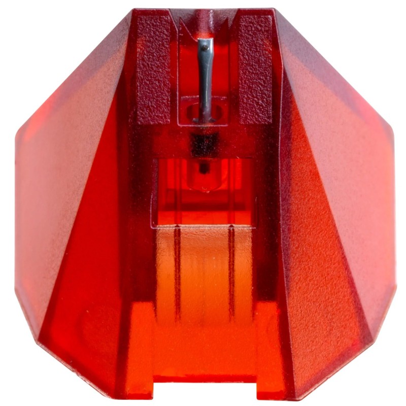 Ortofon Stylus 2M Red — vista inferior con el diamante elíptico