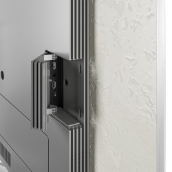 TV Loewe stellar VIDAA 55 — acabado aluminio con trasera de hormigón.