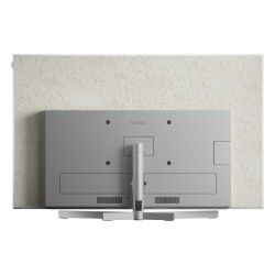TV Loewe stellar VIDAA 55 — acabado aluminio con trasera de hormigón.
