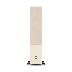 DALI Sonik 7 Natural Oak — vista frontal con rejilla magnética