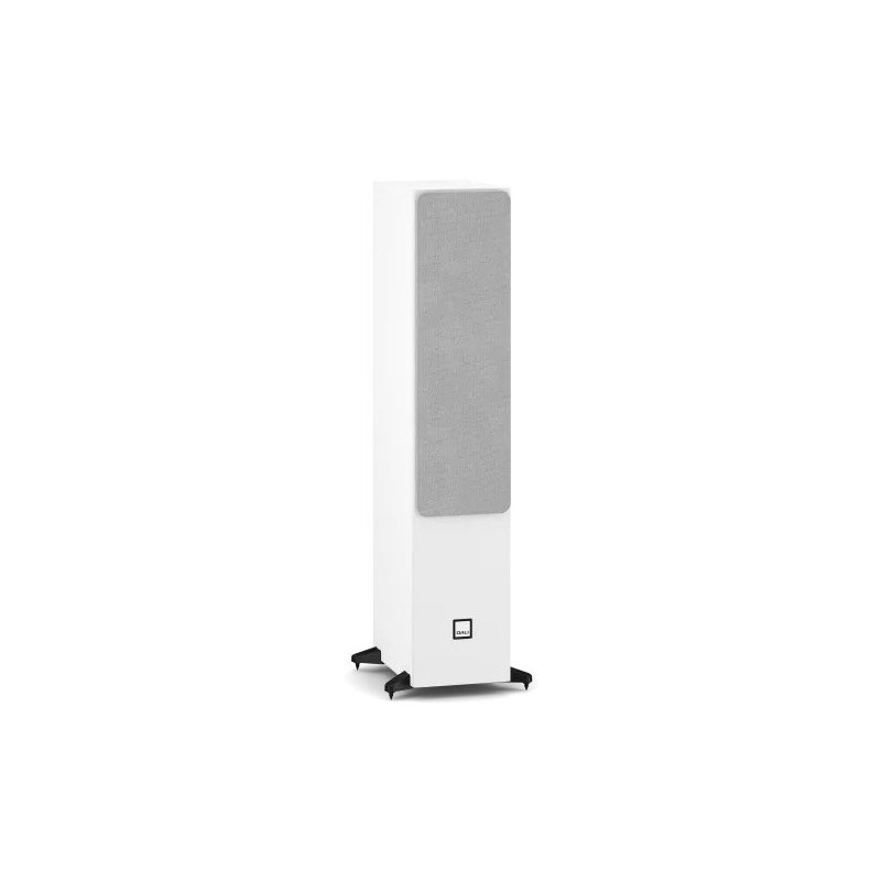 DALI Sonik 7 White — vista tres cuartos con rejilla