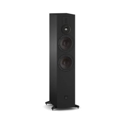 DALI Sonik 7 Black Ash — vista tres cuartos sin rejilla magnética