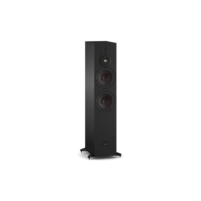 DALI Sonik 7 Black Ash — vista tres cuartos sin rejilla magnética