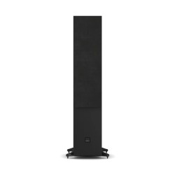 DALI Sonik 7 Black Ash — vista frontal con rejilla magnética