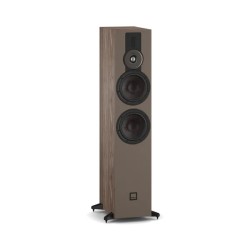 DALI Sonik 7 Walnut — vista tres cuartos sin rejilla