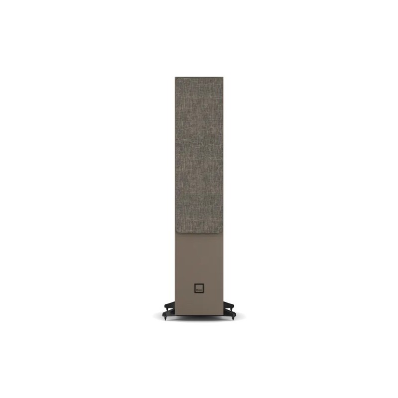 DALI Sonik 7 Walnut — vista frontal con rejilla magnética