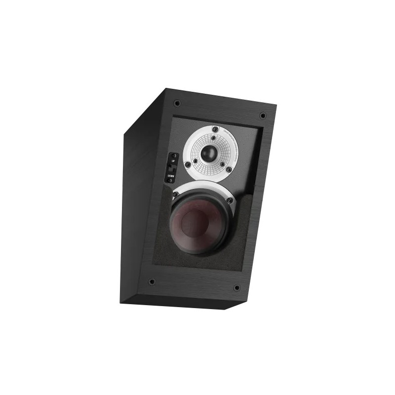 DALI ALTECO C-1 negro — vista 3/4 derecha sin rejilla