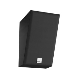 DALI ALTECO C-1 negro — vista 3/4 derecha con rejilla