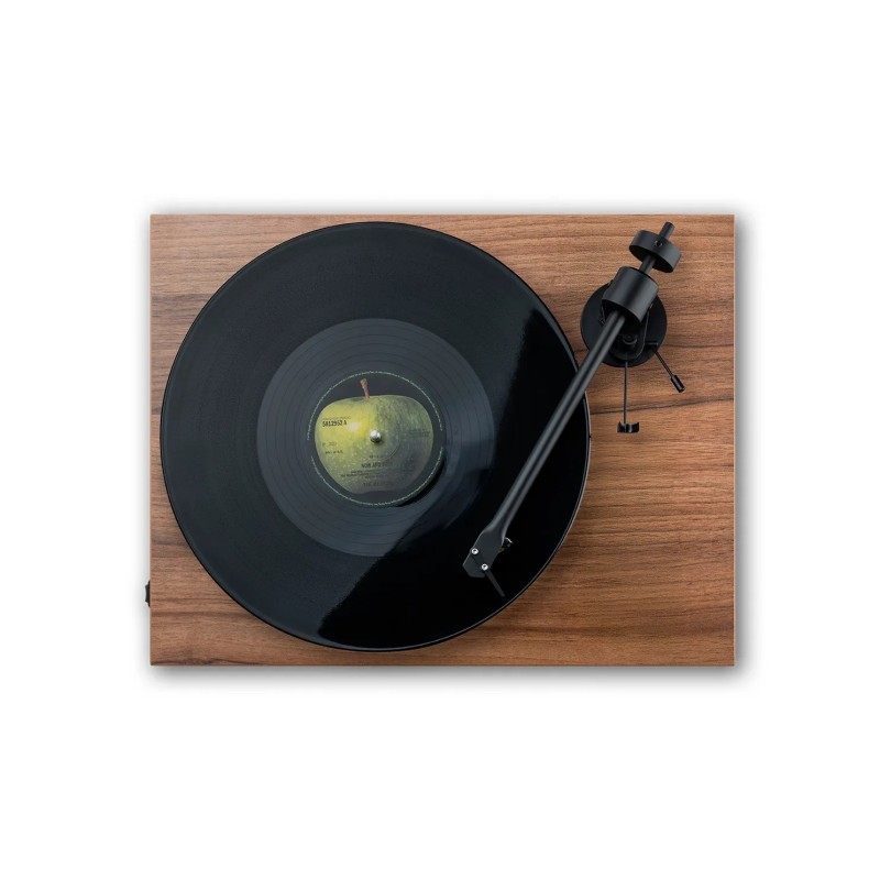 Pro-Ject T1 EVO nogal alto brillo, vista cenital