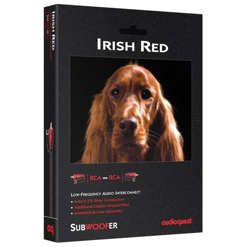 AudioQuest Irish Red | Cable de subwoofer de plata