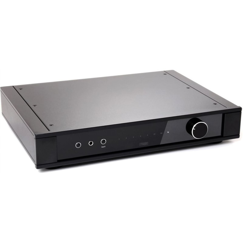 Rega Elex Mk4 · amplificador integrado vista tres cuartos derecha