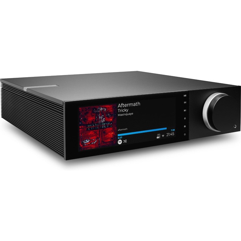 Cambridge Audio EVO 150 SE — vista frontal, panel de aluminio y rueda de volumen