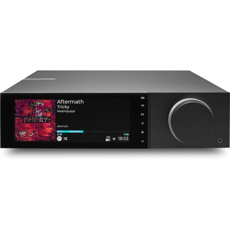 Cambridge Audio EVO 150 SE — amplificador streaming todo en uno, detalle de la pantalla frontal | Stella AV
