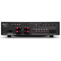 Cambridge Audio CXA81 MkII Negro — detalle trasero con entrada XLR y terminales de altavoz