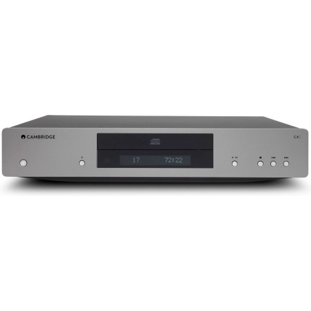 Cambridge Audio CXC v2 Lunar Gris — transporte de CD, vista frontal con la pantalla | Stella AV