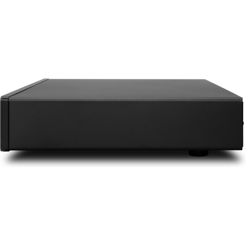 Cambridge Audio CXC v2 Negro — detalle de la esquina y el chasis metálico