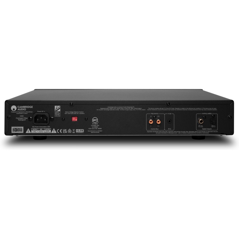 Cambridge Audio CXC v2 Negro — panel trasero completo