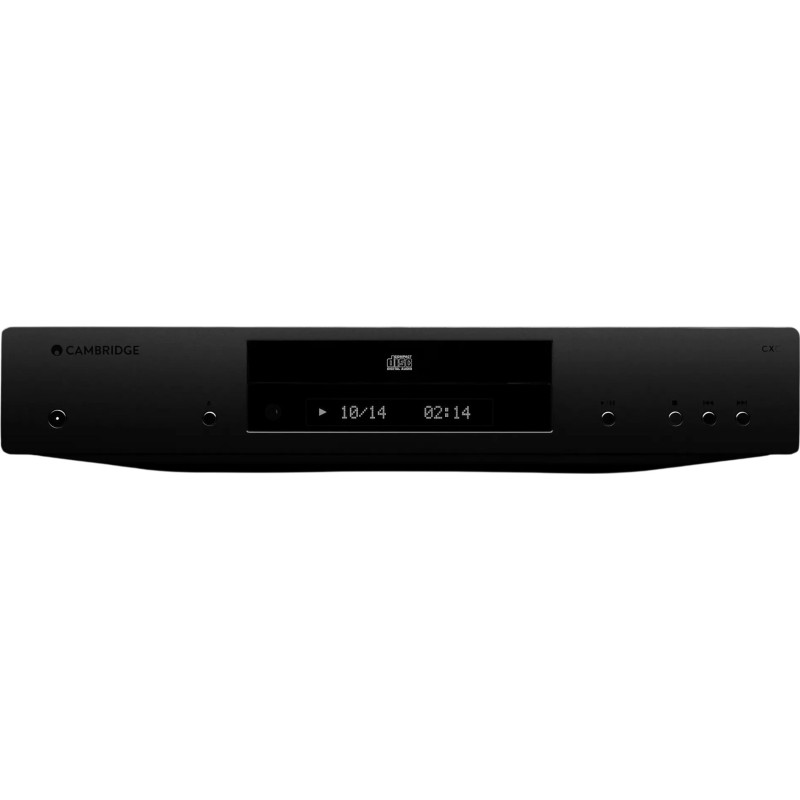 Cambridge Audio CXC v2 Negro — detalle de la pantalla con pista y tiempo