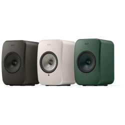 KEF LSX II LT Sage Green — altavoz individual, vista frontal