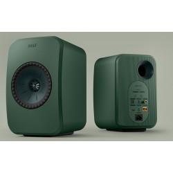KEF LSX II LT Sage Green — par de altavoces, vista trasera