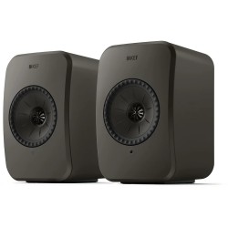 KEF LSX II LT Graphite Grey — par de altavoces, vista lateral