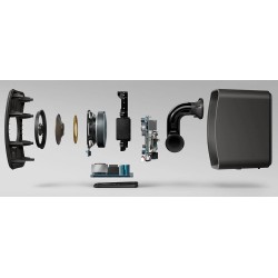 KEF LSX II LT — vista explosionada de los componentes internos