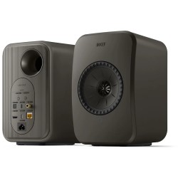 KEF LSX II LT Graphite Grey — par de altavoces, vista frontal