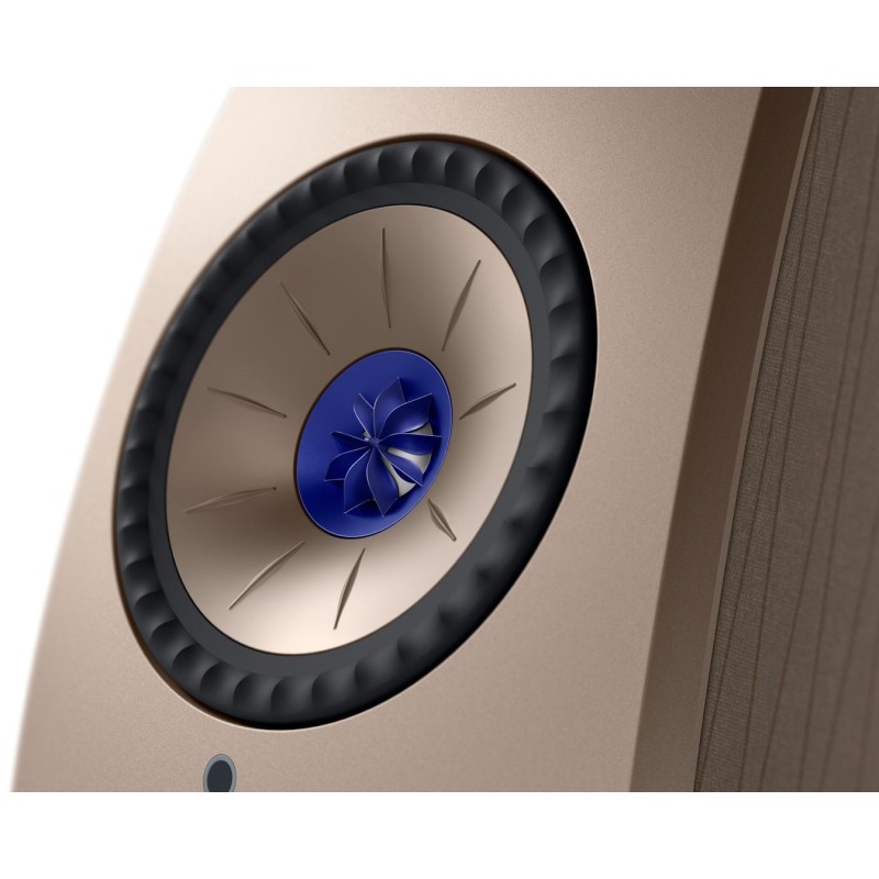 KEF LSX II Soundwave — detalle del Uni-Q azul